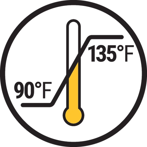 90-135 temperature